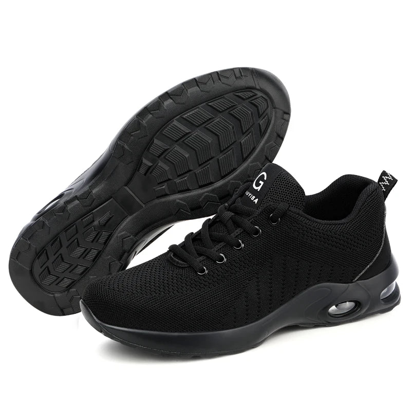New Styles Men Safety Boots With Steel Toe Cap Anti-smash Work Sneakers Safety Shoes Men IndestructibleWork Boots Tactical Boots