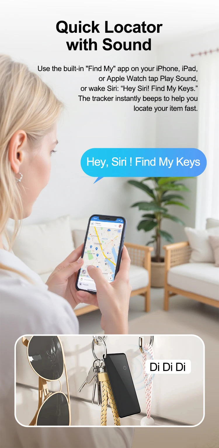 Smart Wallet tracking Card For IOS Find My App Bluetooth Tracker Ultra-thin Smart Tag Waterproof Gps Locator Wireless Charging