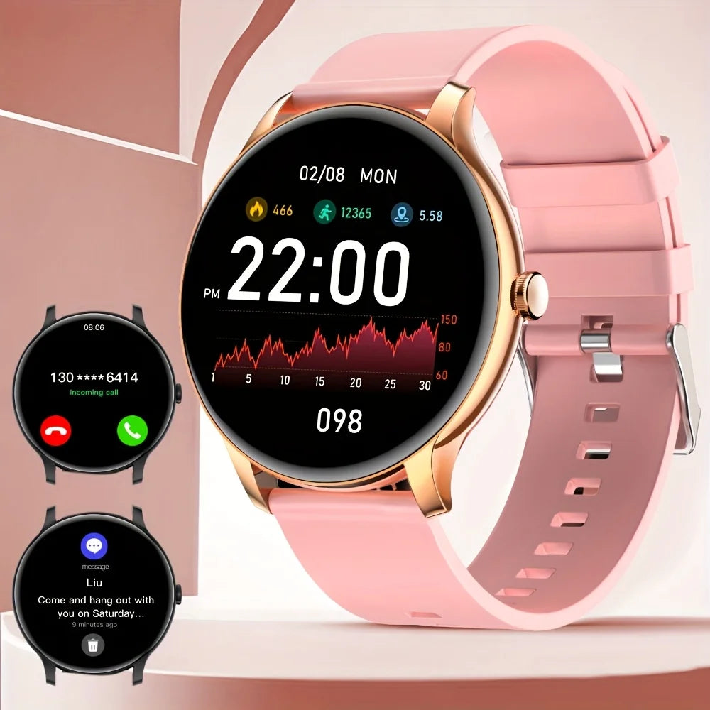 LAXASFIT 2025 New Smart Watch 1.52inch HD Full Touch Scree Bluetooth Dial and Answer Smartwatch Men and Women Christmas Gifts