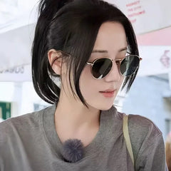 New Fashion Round Women Sunglasses Brand Designer Vintage Men Glasses Metal Frame Eyewear UV400 Gafas De Sol Mujer