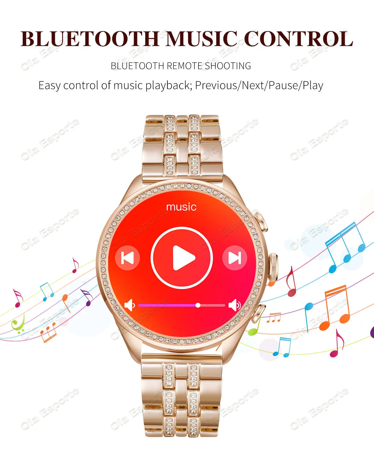Women Smart Watch Double Strap Heart Rate Sleep Monitoring Wireless Call Voice Assistant Waterproof Smartwatch For Android IOS