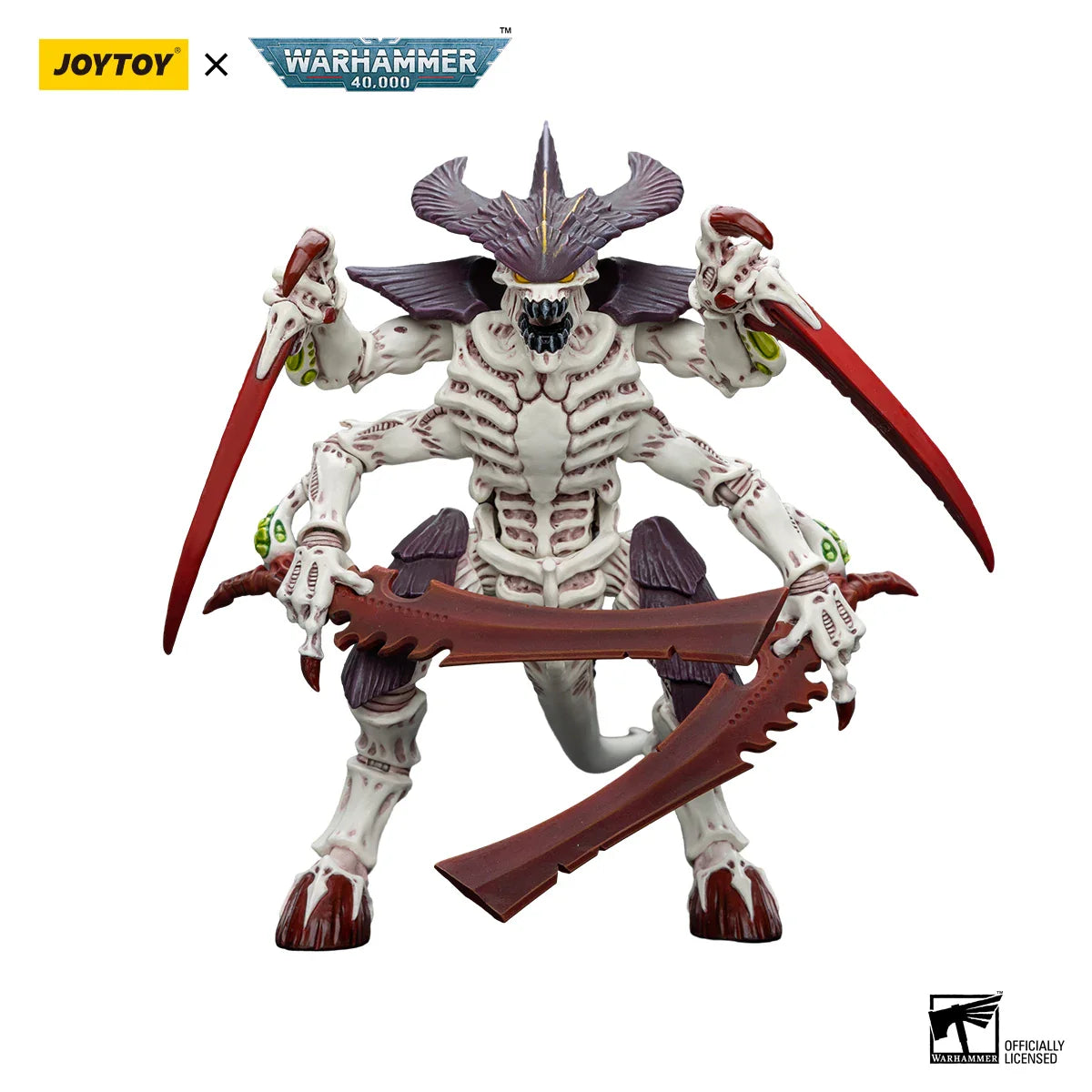 JOYTOY Warhammer 40k 1/18 Action Figures Tyranids Hive Fleet Leviathan Tyranid Warrior with Boneswordg