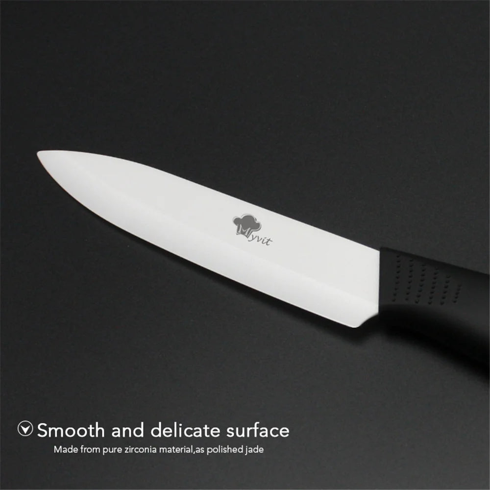 Ceramic Knives Set 3 4 5 6 inch Kitchen Chef Knife with Peeler Utility Paring Slicer