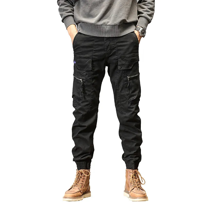 Joggers Cargo Pants Men Casual Y2k Multi-Pocket Male Trousers Sweatpants