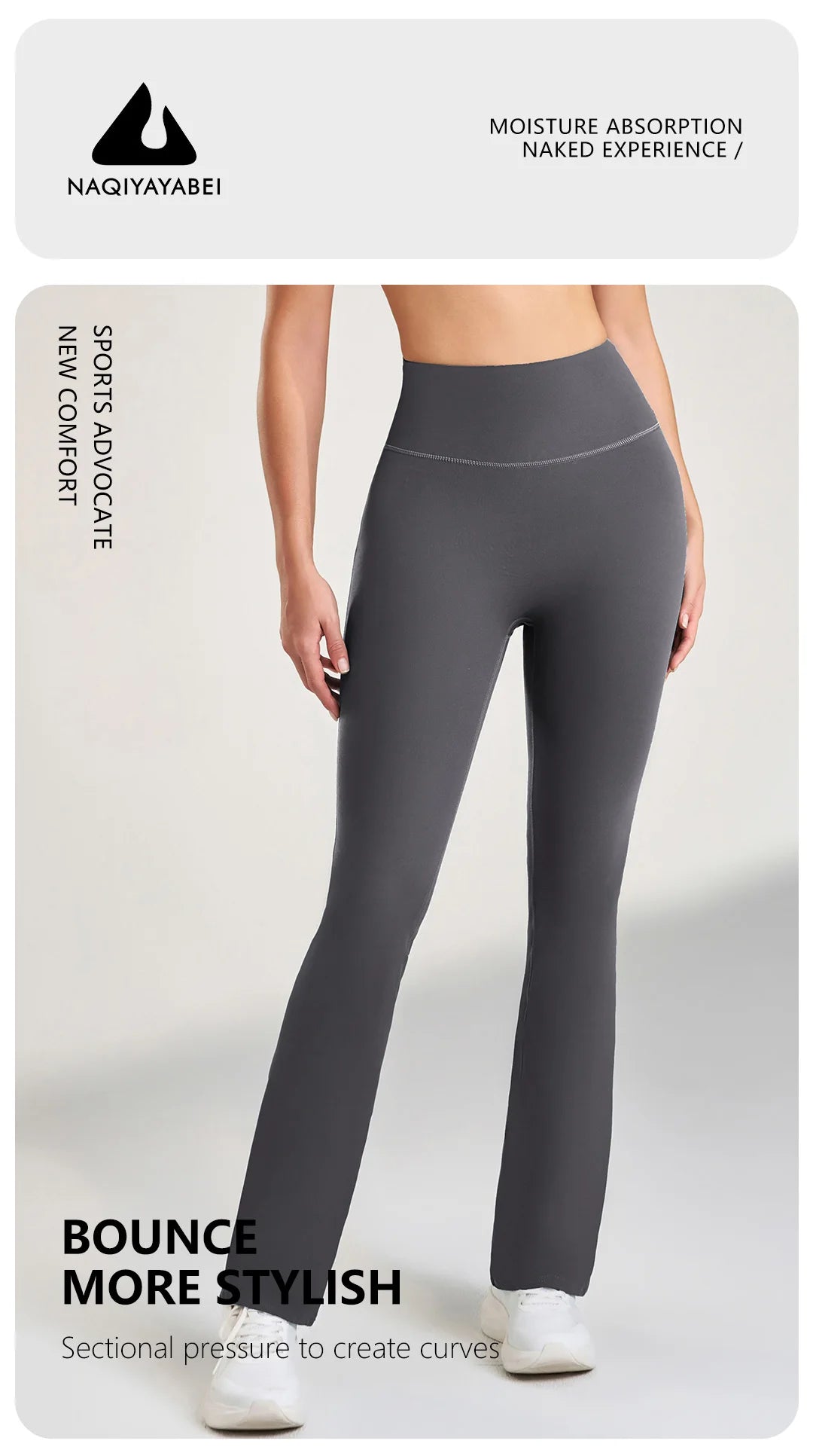 Women's leggings slim yoga pants women's high waisted wide leg pants sports