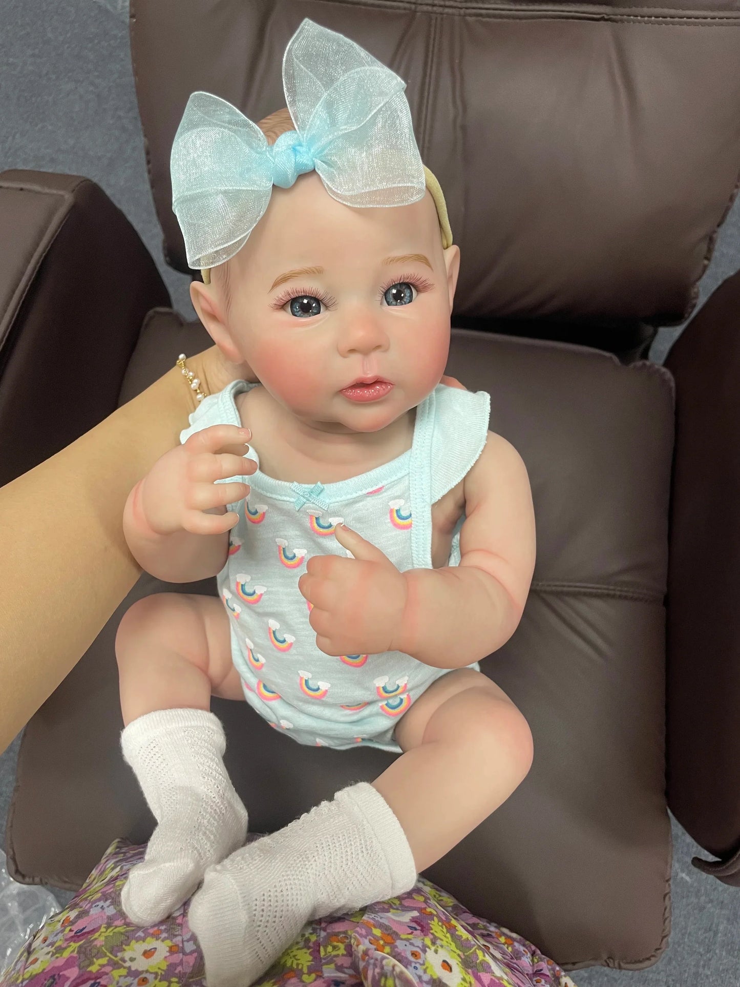 18Inch Raven Full Body Silicone Vinyl Girl Washable Reborn Baby Doll With Painted Lifelike Hair Bebe Reborn Toys Christmas Gift