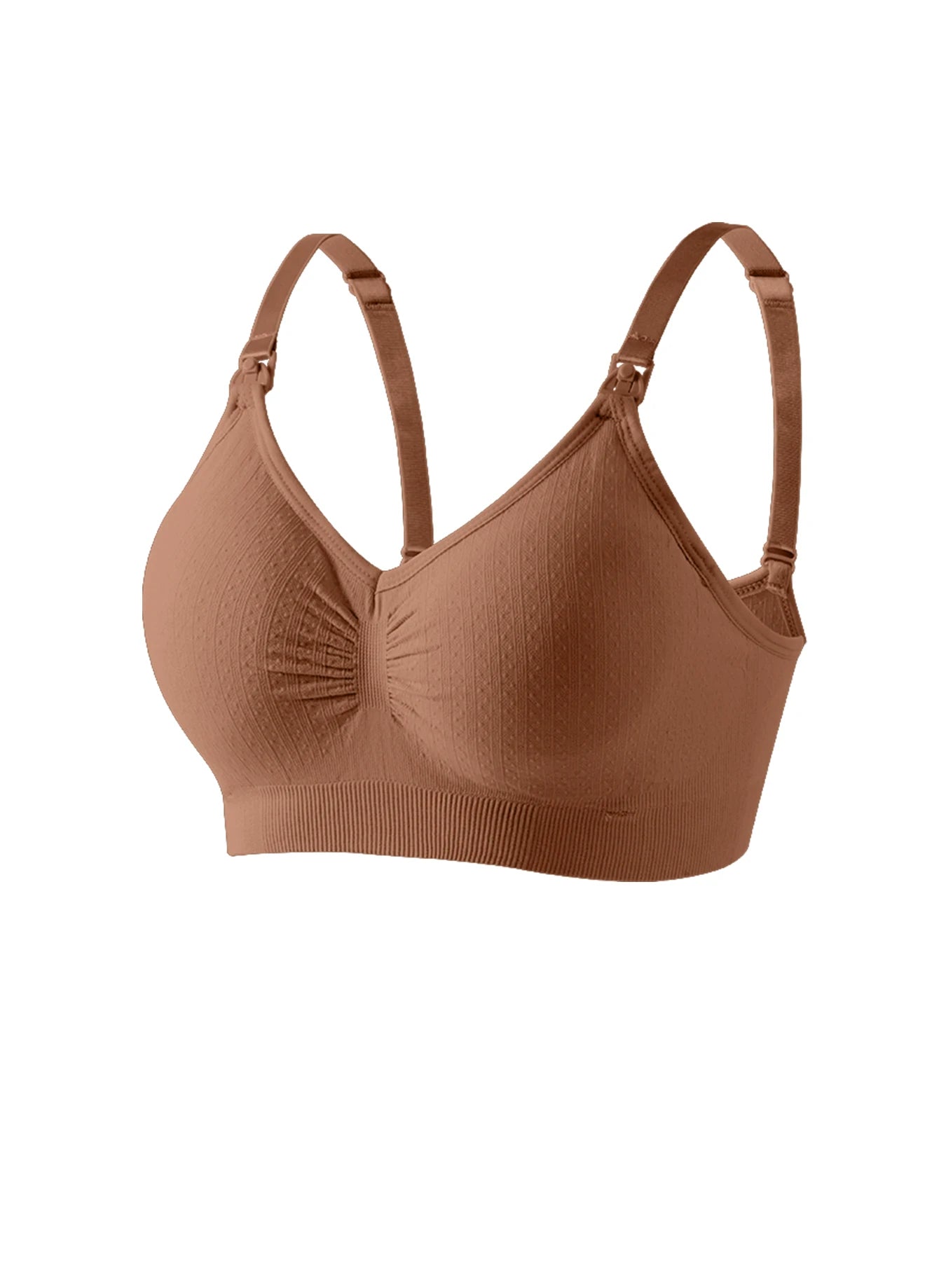 Single Handed Front Buckle Nursing Bra Breathable Women Breastfeeding Underwear