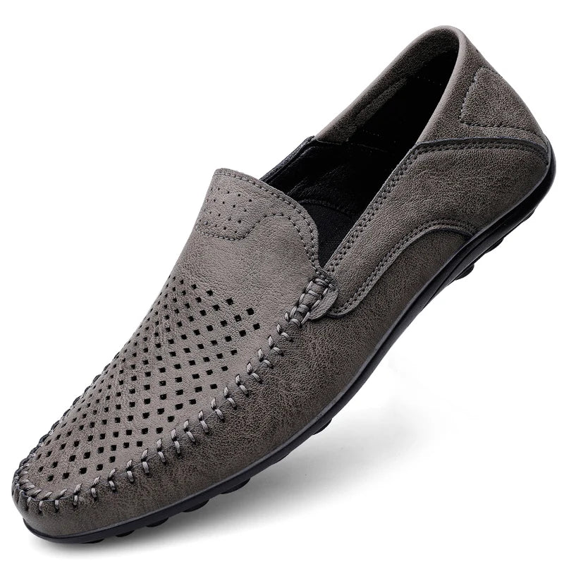 Leather Men Breathable Driving Shoes Luxury Brands Formal Men Loafers Moccasins