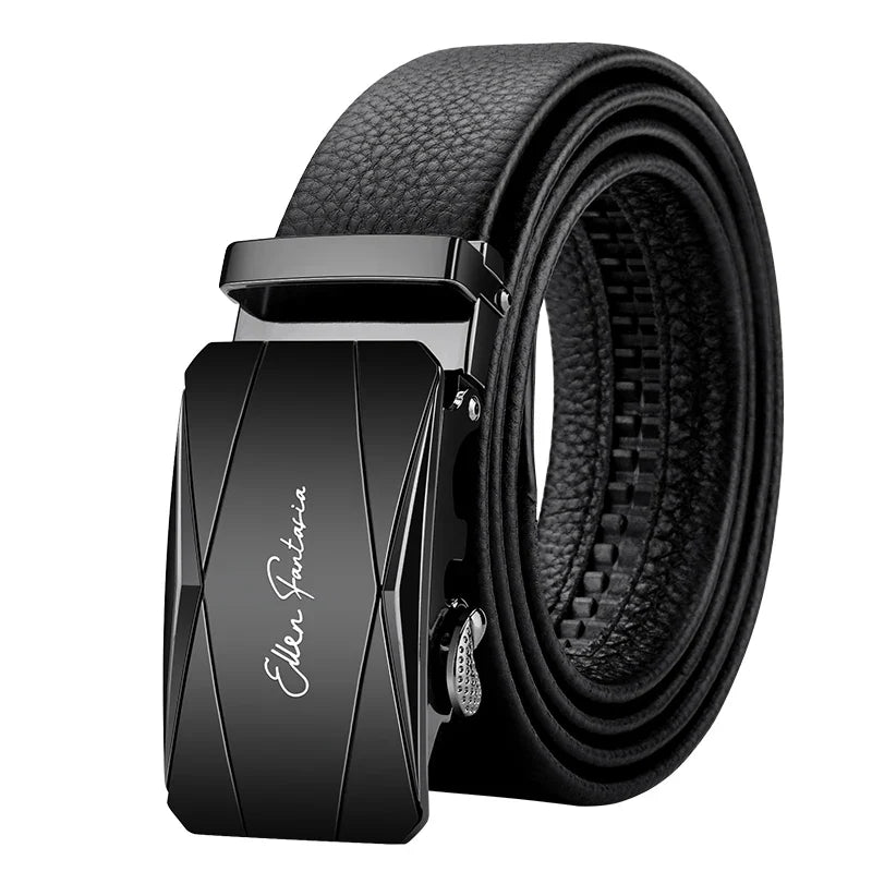 Men's Belt Leather Men Belts Waistband Automatic Belt for Man Mens Male Genuine Waist belts Business belts