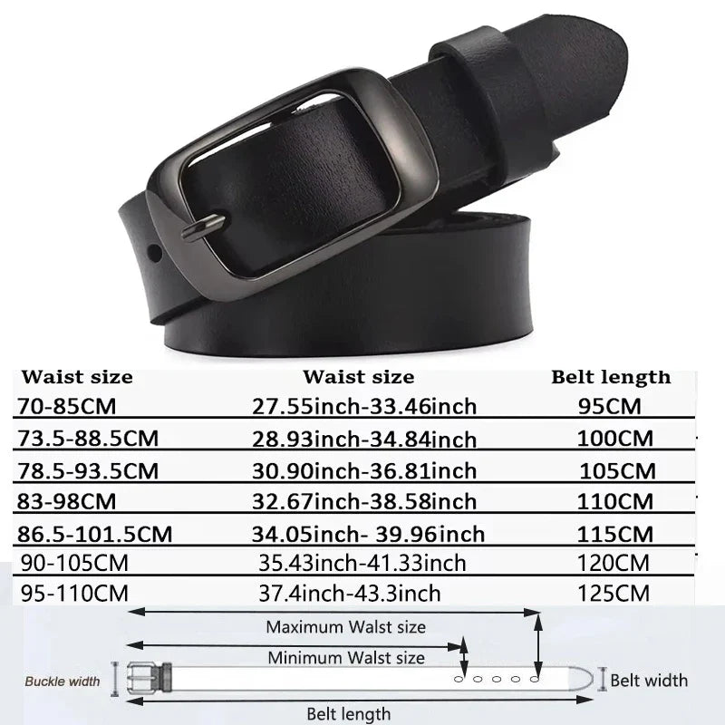 Women's strap casual all-match Women brief genuine leather belt women strap pure color belts Top quality jeans belt WH001