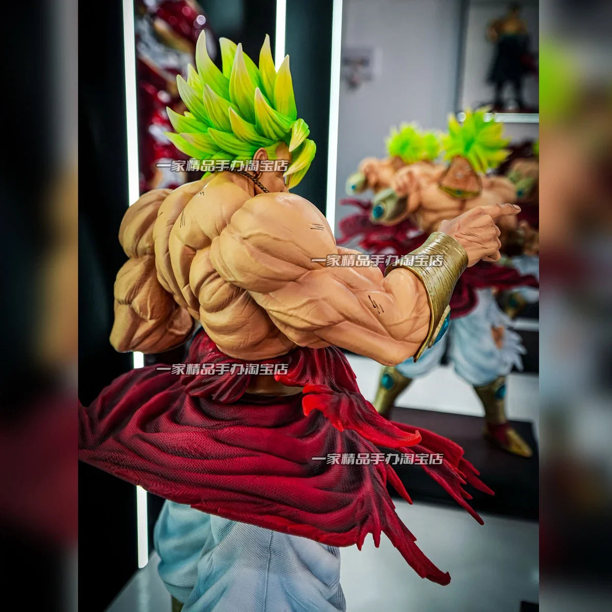 50CM  Dragon Ball Breaking Circle Broly Figure JT Statue Brother Super Saiyan GK Statue Model Ornament Boy Gift