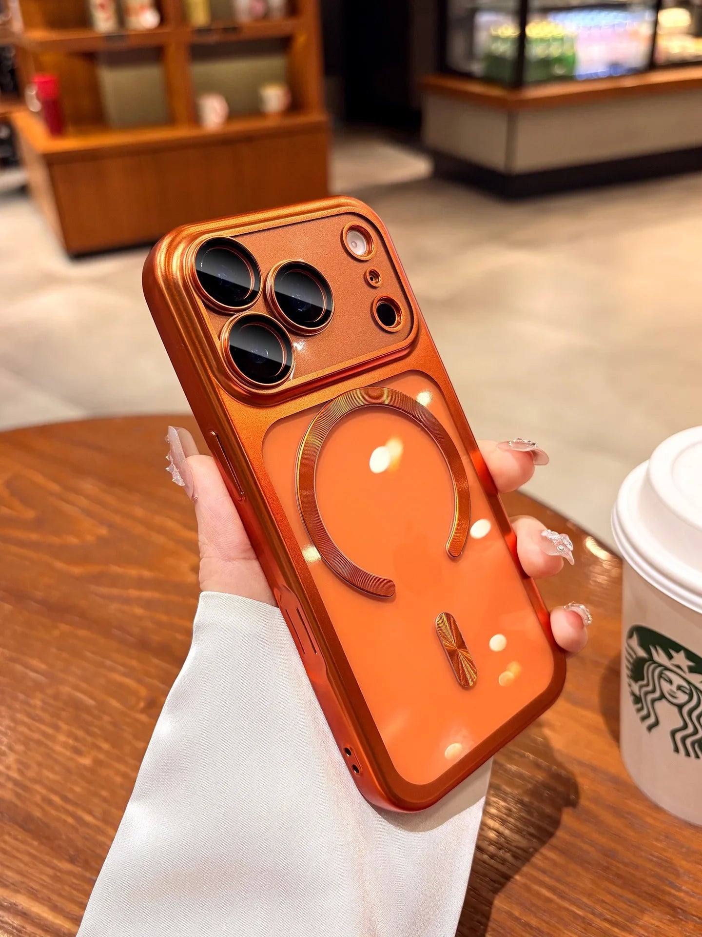for iPhone17 Luxury Transparent Plating for Magsafe Case for iPhone 17 Pro Max 17Pro Air Original Soft TPU Lens Protector Cover