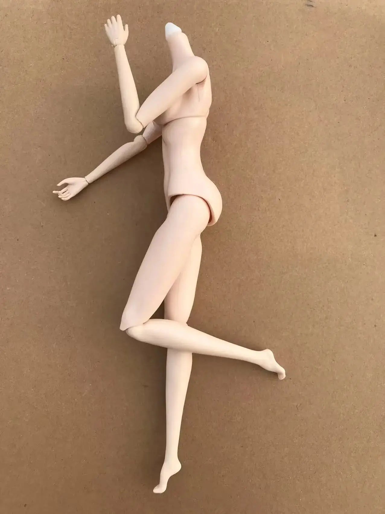 MENGF New Doll Heads Pink Beige Japan White Super White Blue Green Skin Doll Parts DIY Dressing Doll Body Figures Yoga Doll Body
