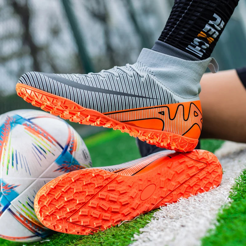 Professional Men Soccer Shoes FG/TF  Football Boots Cleats Breathable  Outdoor