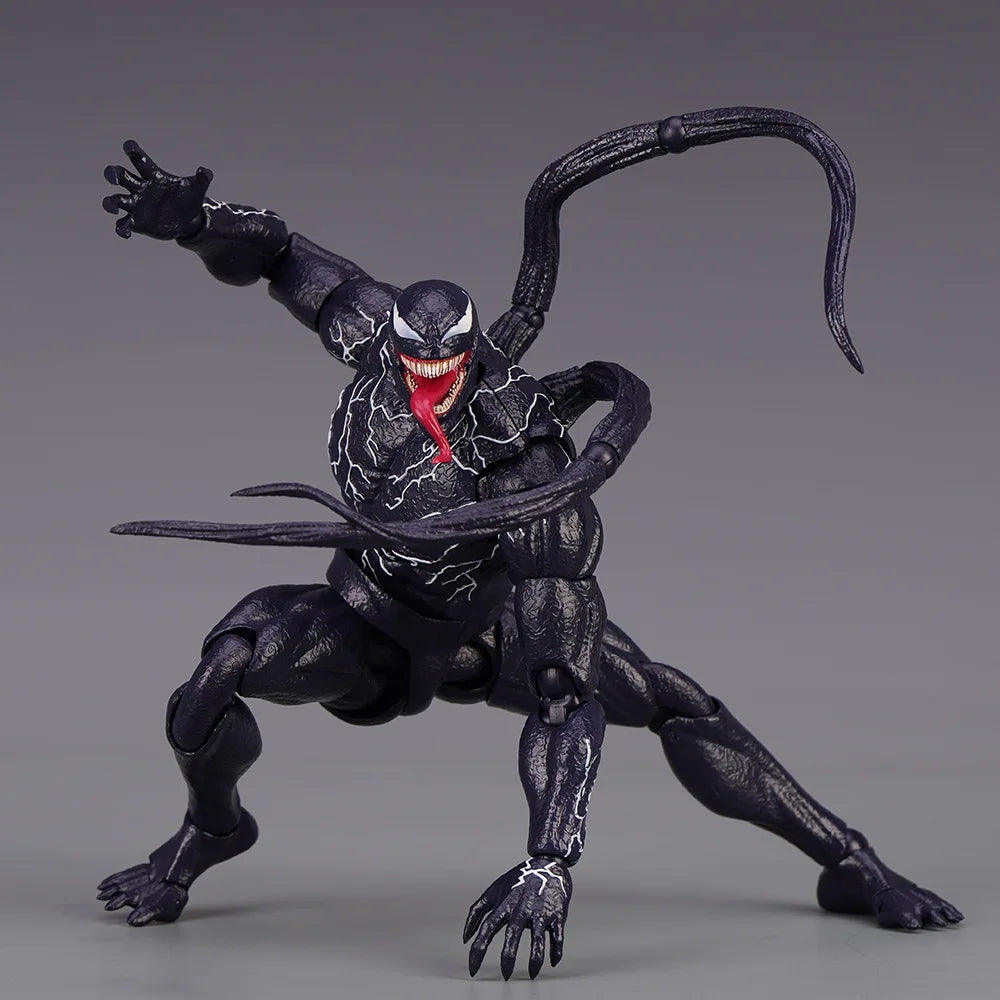 Venom AMAZING YAMAGUCHI legends Action Figure Joint Movable Change Face Statue Model Collectible kids for Toy Gift