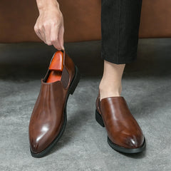 Luxury Fashion Work Shoes Men Party Wedding Leather Men Shoes