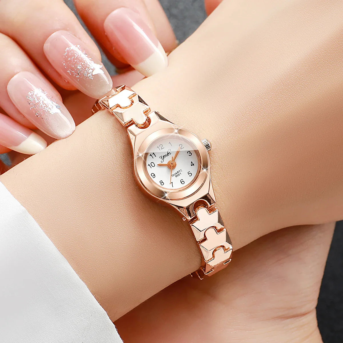 Elegant Small Arabic Dial Women Watches Thin Strap Ladies Quartz Wristwatch Reloj Mujer Girls Clock Gift(Without Box)