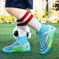 Childrens Football Shoes for Kids Professional Futsal Artificial Grass Sports Soccer Shoes