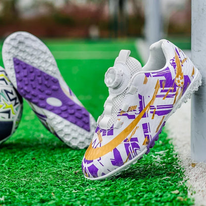 Soccer Shoes for Childrens TF/FG Outdoor Futsal Turf Training Boys Girl