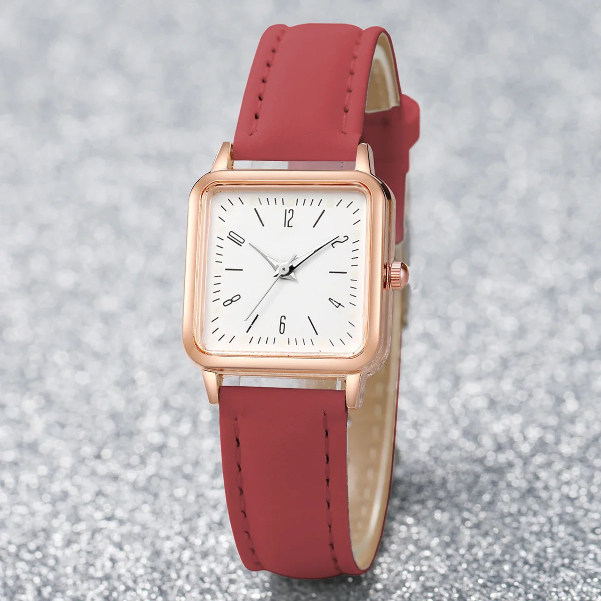 Fashion Square Women Watches Casual Leather Strap Ladies Wristwatches Clock Gift Reloj Mujer