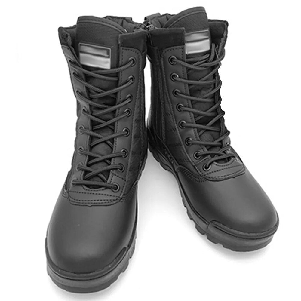 Outdoor Hiking Boots Breathable Winter Tactical Military Boots High-top Hunting Training Boots Lightweight Non-Slip for Men