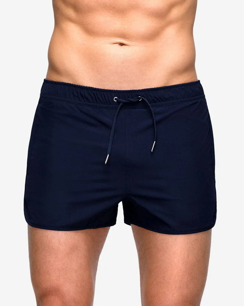 Mens Beach Board Shorts Marathon Pants Elasticity Mesh Breathable Quick Dry Fitness Surfing Sportswear Comfy Loose Home Aro Pant
