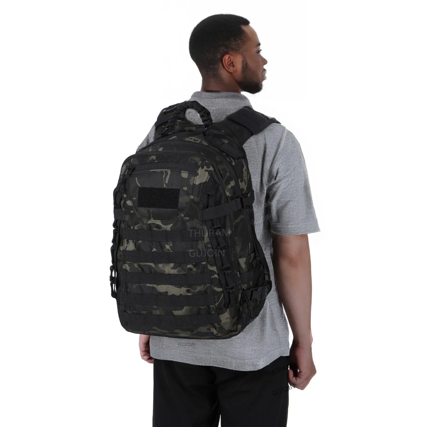 38L Tactical Backpack Style, Large Capacity Waterproof Outdoor Rucksack with MOLLE System, Hiking Camping Travel Bug Out Bag