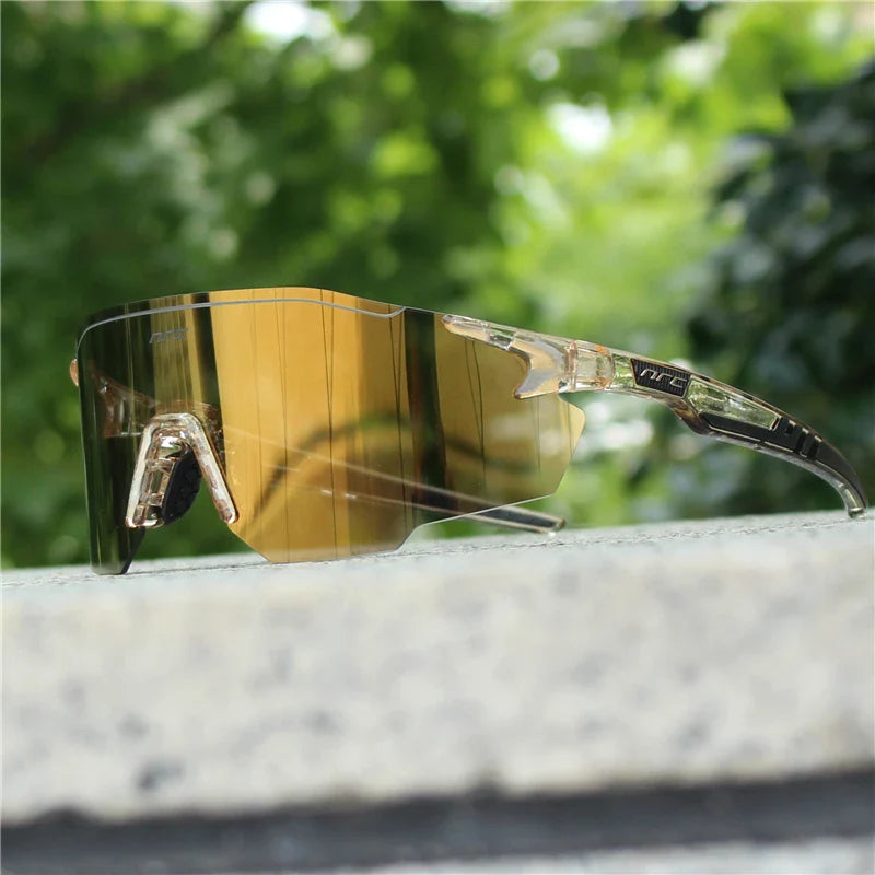 NRC Cycling Sunglasses 1lens UV400 TR90 Sports Bicycle Glasses MTB Mountain Bike Fishing Hiking Riding Eyewear for Men Women