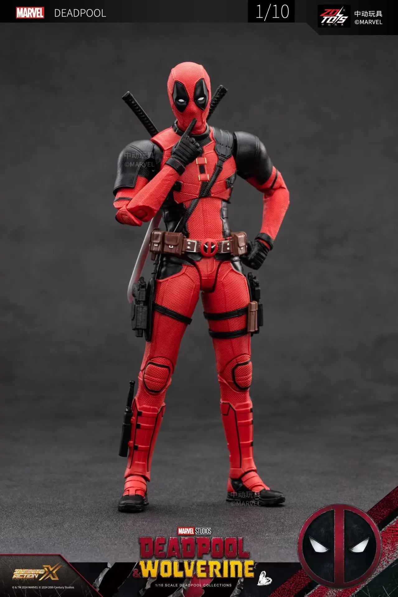 2024 Deadpool & Wolverine Action Figures Movie Version ZD Toy Series  Collections Adult Action Figures Kids Gift
