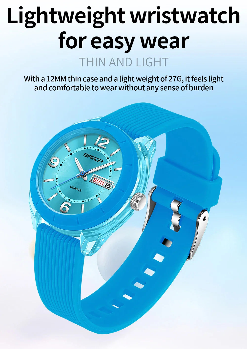 SANDA Quartz Watch for Women Waterproof Auto Date Week Elegant Luxury Ladies Wristwatch Waterproof Analog Women's Watches