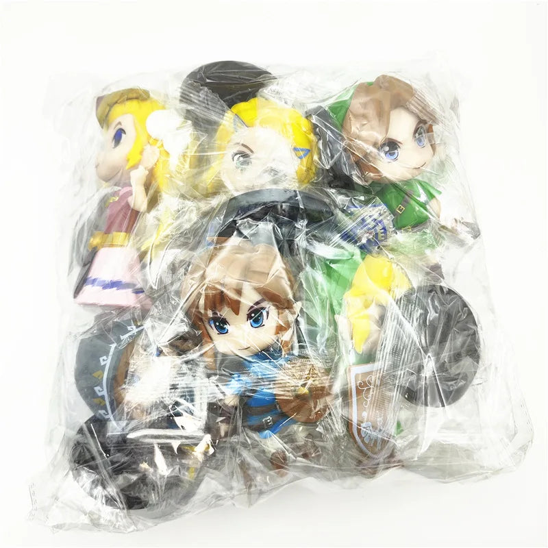 6pcs/set Game The Legend of Zelda Link Cute PVC Action Figure Toys 10cm