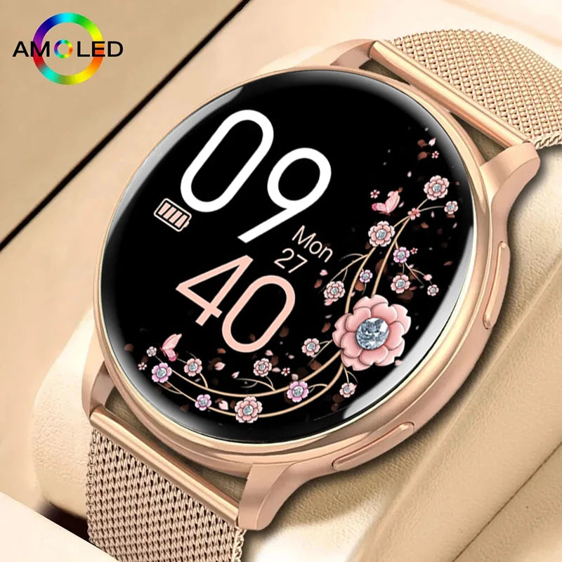 New Original Smartwatch HD 466*466 Always Show Time 1.32 AMOLED Display Call Reminder Gift Ultra Thin Women SmartWatch for Women