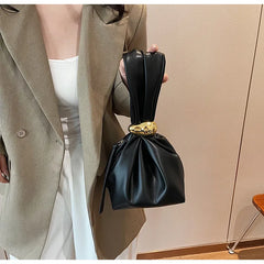 Underarm Pleated cloud bag for Women Fashion Designer Female Retro Shoulder Bag