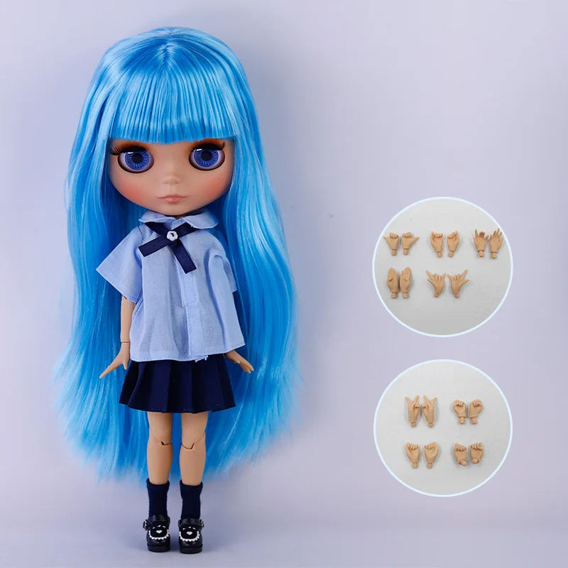 ICY DBS Blyth Doll Tan Skin Matte Face With Eyebrows Special Price 1/6 BJD JOINT body Neo Christmas Gift Anime