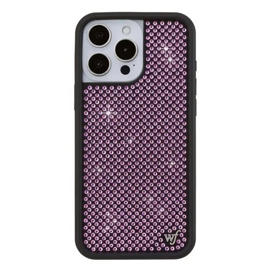 Pink Diamond Sparkling Phone Case For iPhone 16 12 17 14 15 13 Pro Max Plus Rhinestone Bling Glitte wf Cover﻿