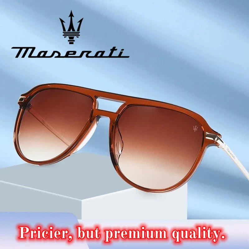 MASERATI Luxury Sunglasses Nylon Sunglasses UV400 Sunglasses for Driving Cycling Beach Outdoor for Men Women Trendy Design