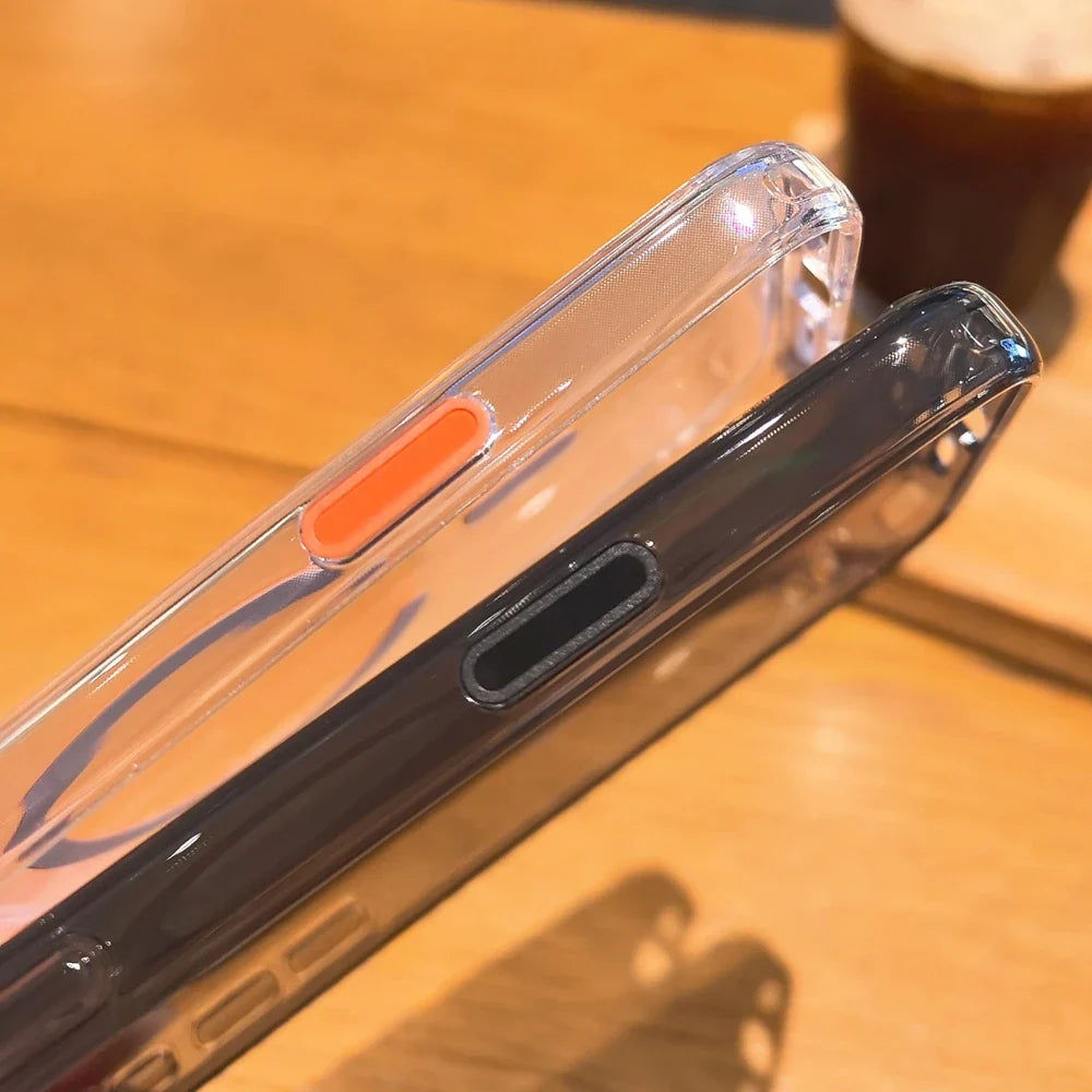 Matte Translucent PC+TPU Original Magsafe Case For iPhone 17Pro 17Air 17Pro Max Active Camera Button Wireless Charge Hard Cover