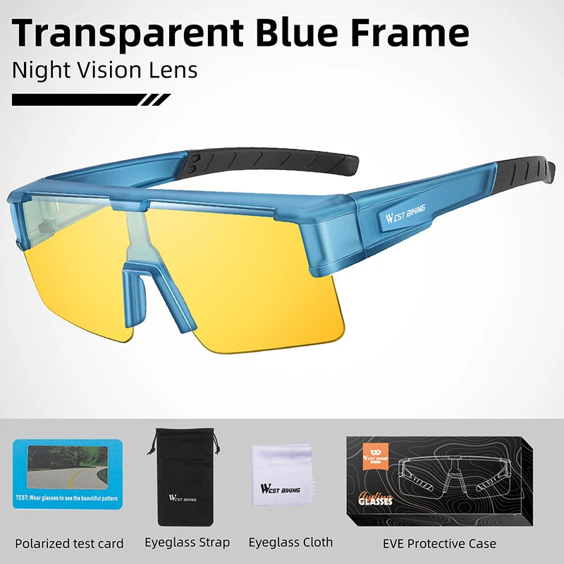 Sunglasses Glasses Men Photochromic Cycling Glasses