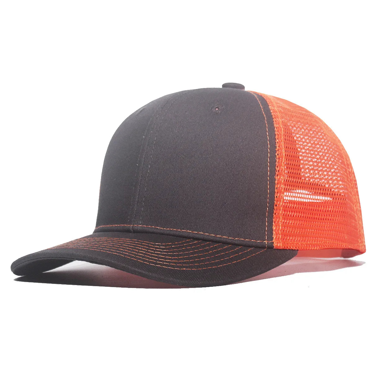New Fashion Slight Curved Brim Baseball Cap For Men Women Summer Breakable Net Blank Truck Caps Sun Hat