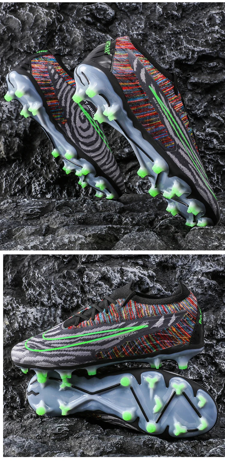 Soccer Shoes For Men Original Outdoor Sports Training Football Boots TF/FG Kids