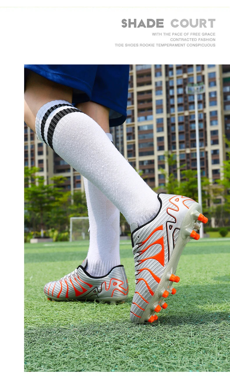 Men Soccer Shoes Adult Kids TF/FG Futsal Boys Ultralight Soccer Cleats Professional