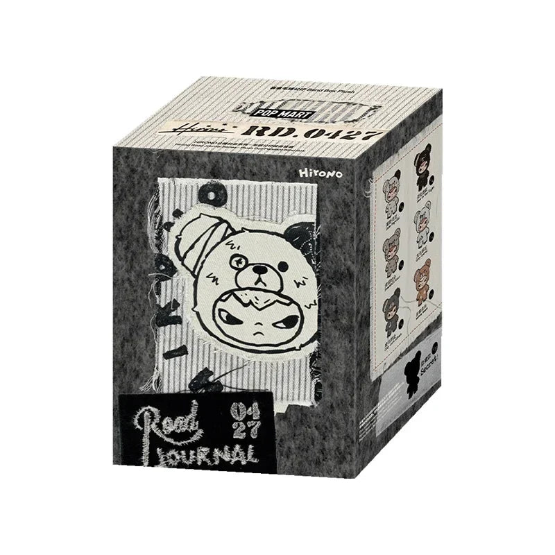 POP MART Hirono Road Journal Series Plush Doll Pendant Blind Box Toys Kawaii Anime Action Figure Surprise Mystery Bag Toy