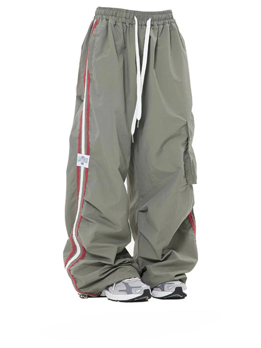 Y2K Women Streetwear Techwear Vintage Cargo Korean Oversized Parachute Pants