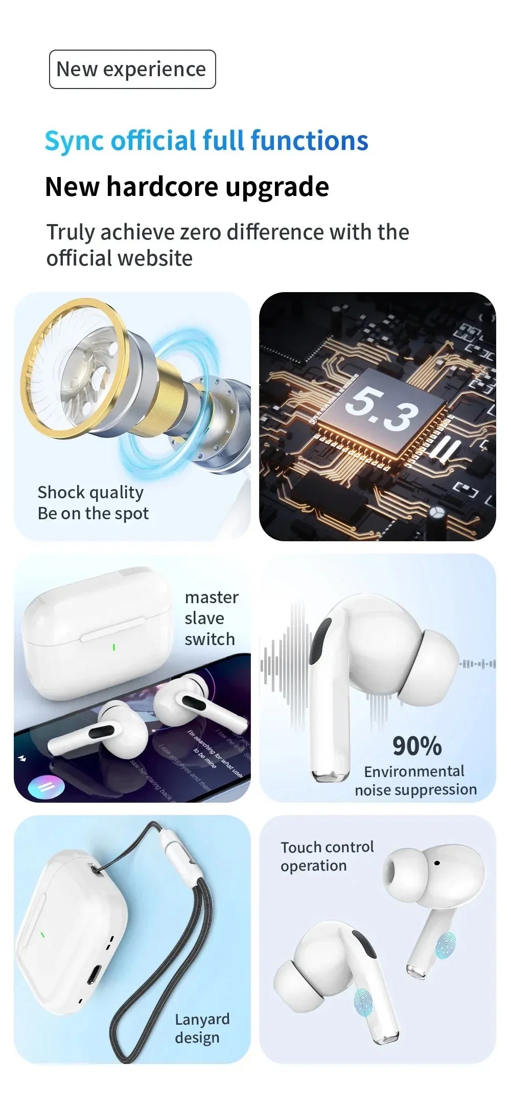 Original Airs Pro Bluetooth earphones gaming earphones wireless Bluetooth headset suitable