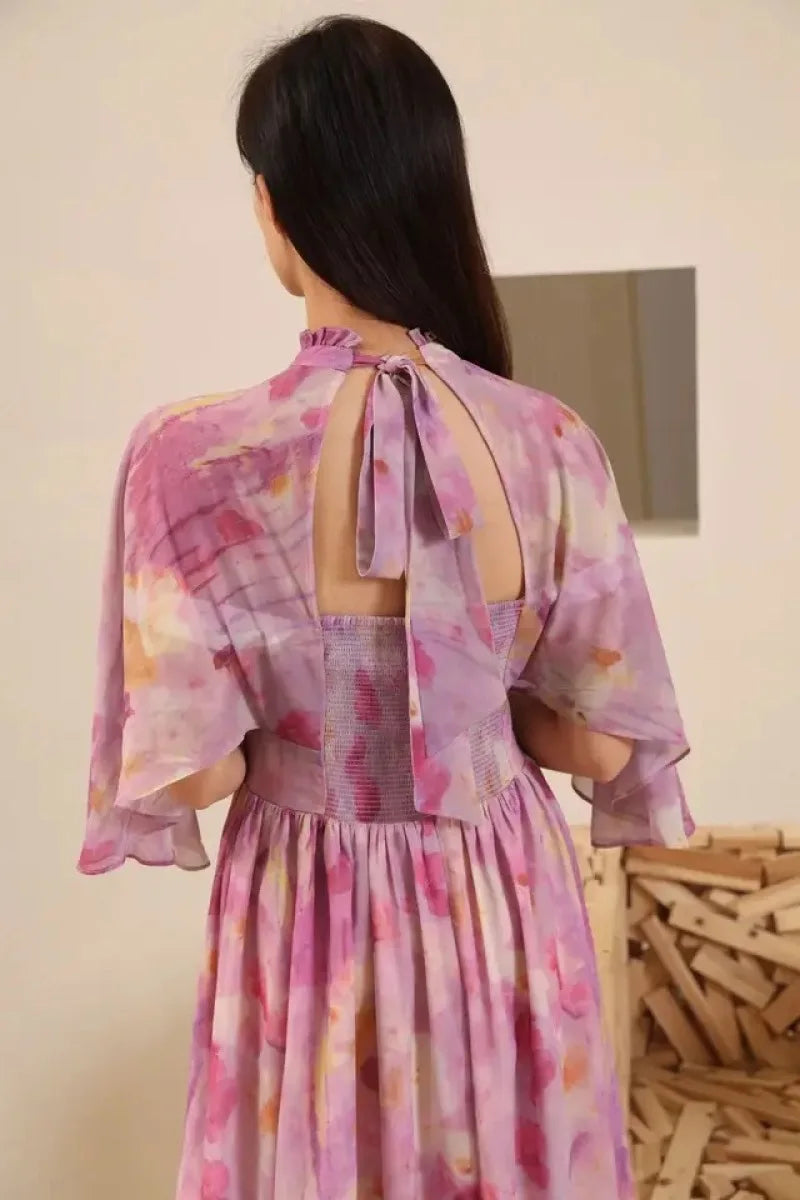 Formal attire Dresses: Backless Dresses for Women French Stand Collar