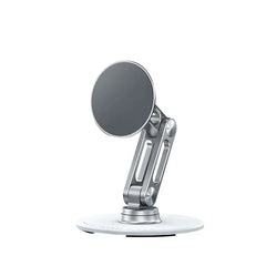 Desk Magnetic Cell Phone Stand Metal Rotating Smartphone Holder Mobile Phone