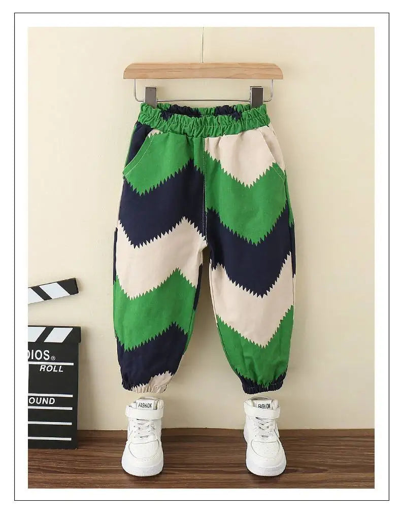 Baby boy clothes Camouflage wind cotton 2cps suit in spring and autumn, two colors are suitable for boys' leisure sports style.
