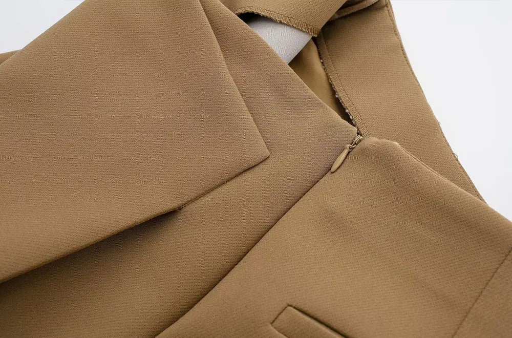 Women Fashion Pareo Style Asymmetric Shorts Skirts Vintage High Waist Side Zipper Female Skort Mujer