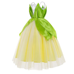 Disney The Princess and the Frog Cosplay Costume for Girls Fancy Tiana Princess Dress