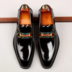 Men's leather shoes, business formal shoes men,  patent leather single shoe